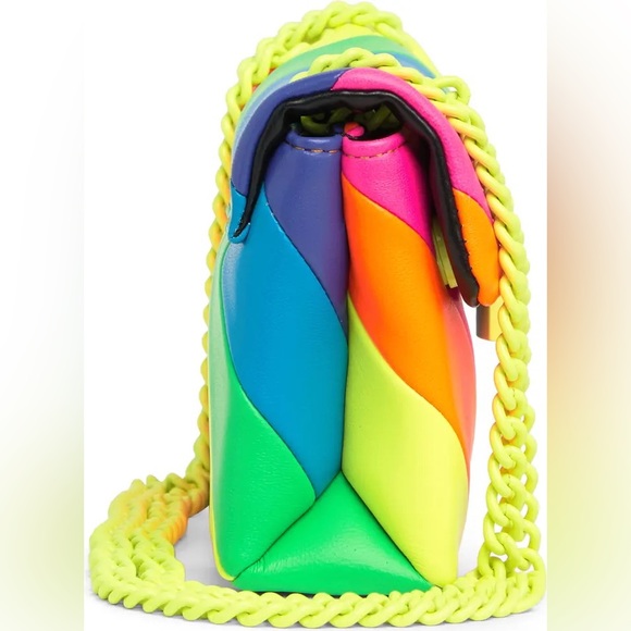 Kurt Geiger London Mini Neon Leather Convertible Crossbody Bag - Picture 8 of 8